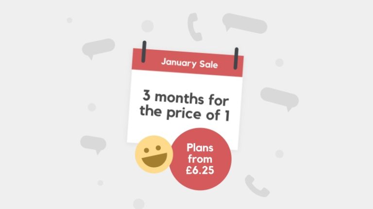 SIM only deal spectacular! Prices as low as £2.10 per month in Smarty’s January Sale
