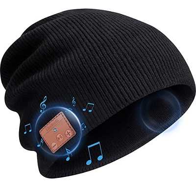 Beanie Hat with Bluetooth Headphone