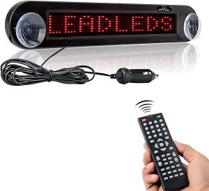 LEADLEDS 12v Car Sign