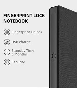 Fingerprint Lock Notebook
