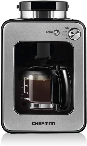 Chefman Grind and Brew 4 Cup Coffee Maker