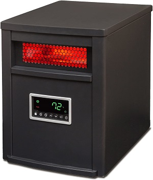 LIFE SMART Black 6 Element Infrared Heater