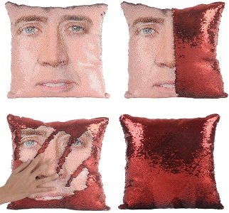 Nicolas Cage pillow