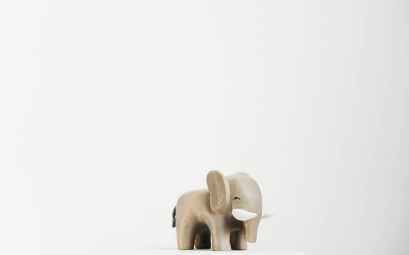 image of a white elephant toy
