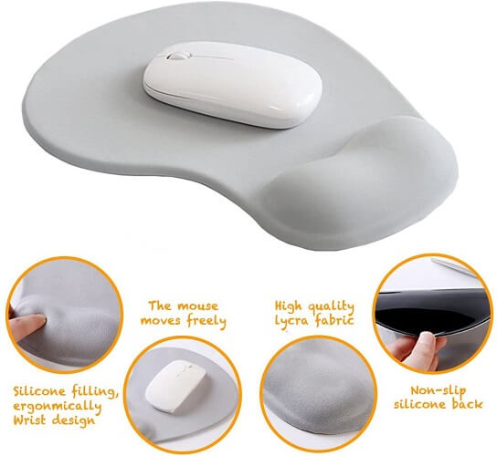 mousepad with gel wrist support