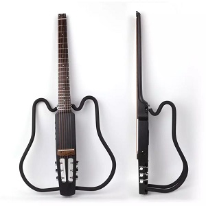 Acoustic headless foldable electric guitar