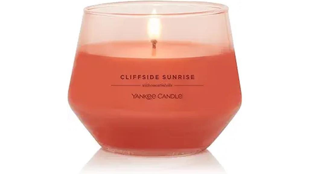 cliffside sunrise soy candle