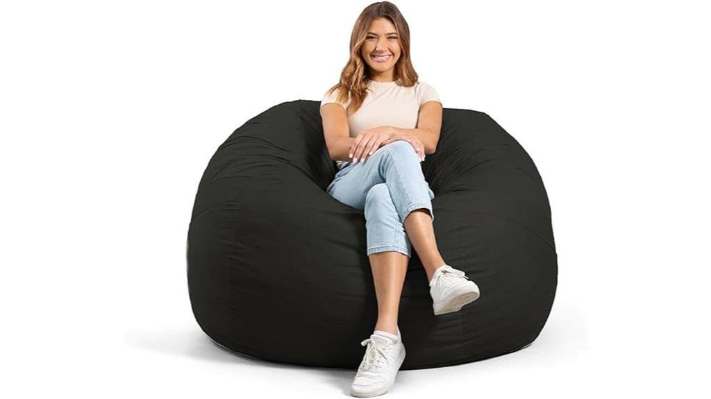 comfortable oversized bean bag