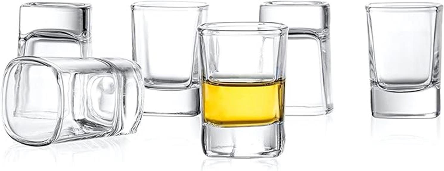 heavy base shot glasses