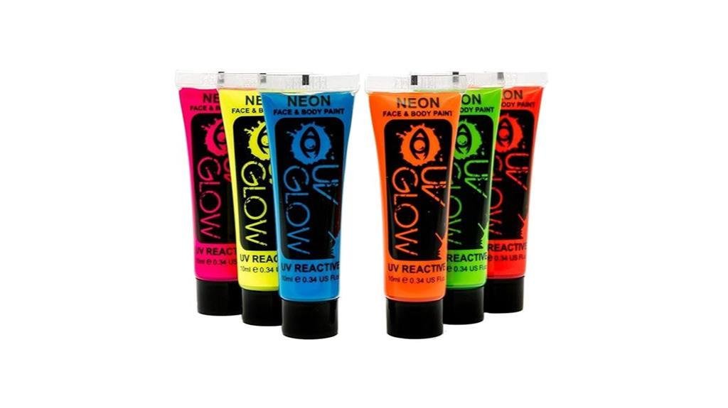 neon body paint set