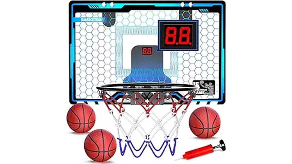 exciting indoor basketball game