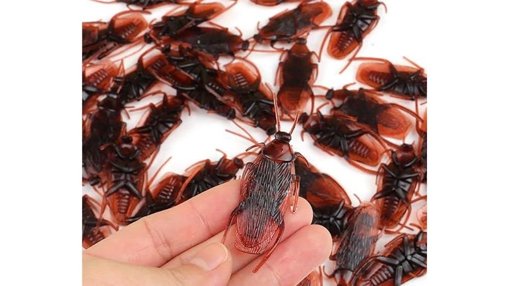 realistic fake roaches prank