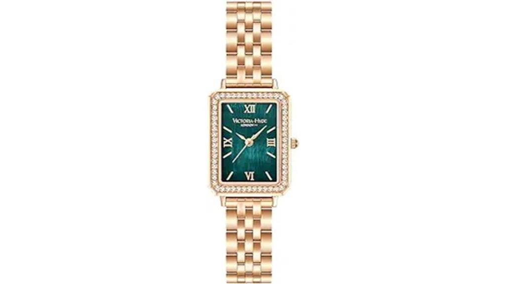 elegant watch with mother of pearl