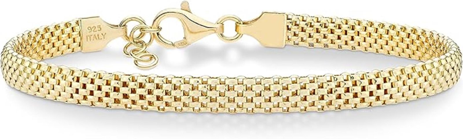 italian mesh link bracelet