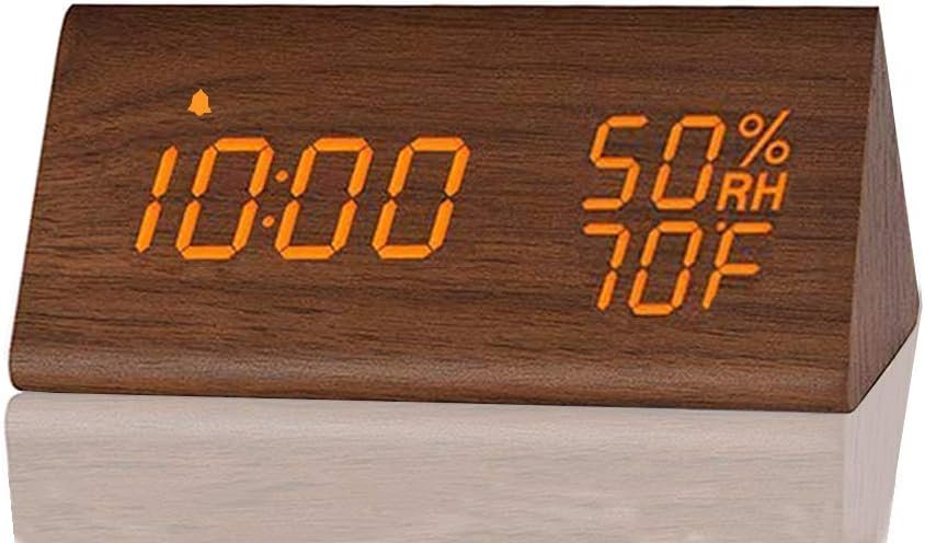 Wooden Digital Alarm Clock