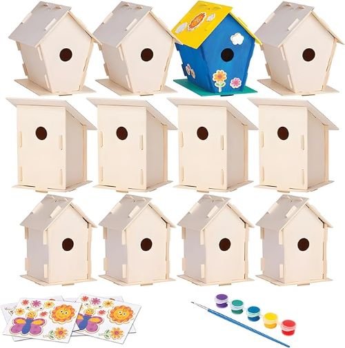 Wooden Birdhouses Craft Set