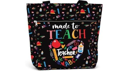 stylish teacher tote bag 1