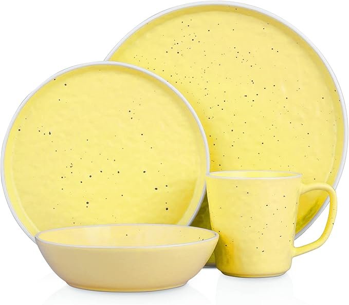 Yellow, 16 Piece Stoneware