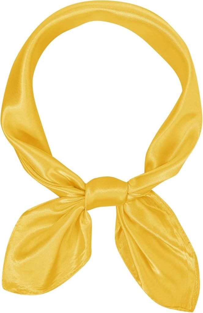 yellow neck scarf