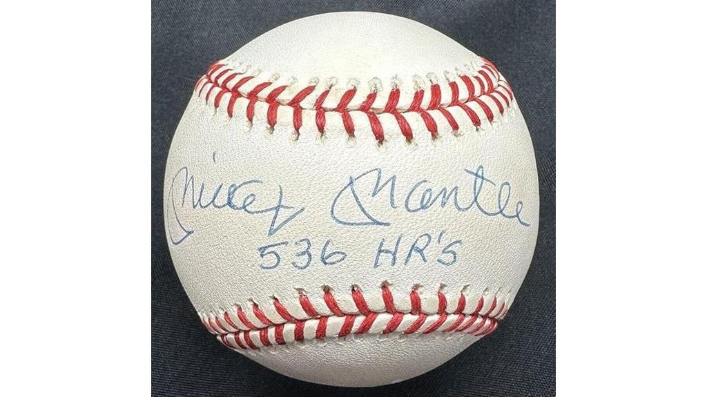 mickey mantle signed baseball