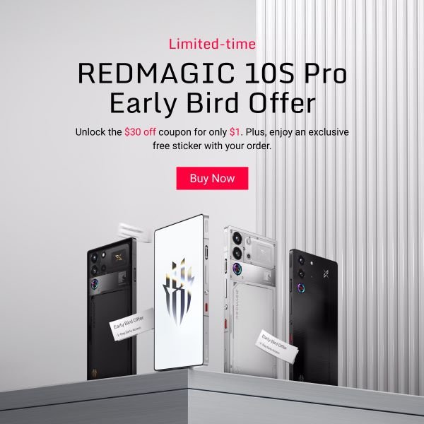 REDMAGIC 10S Pro Early Bird Offer Goes Live with $30 Discount 1 RedMagic10 offer