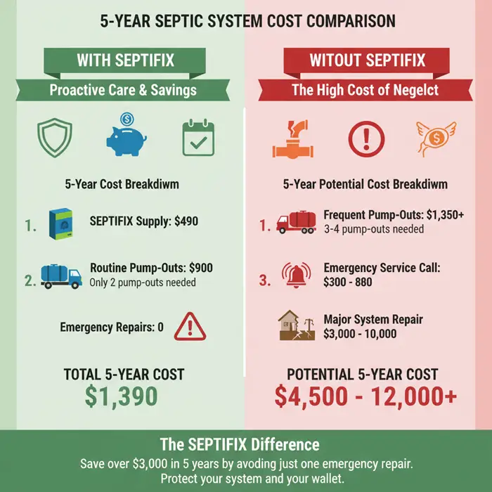 Septifix Review: Does It Actually Work, or Just Another Septic System Scam? 11 septifix cost comparison infographic final 1