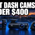 Best dash cam mounted behind a car rear-view mirror facing the road