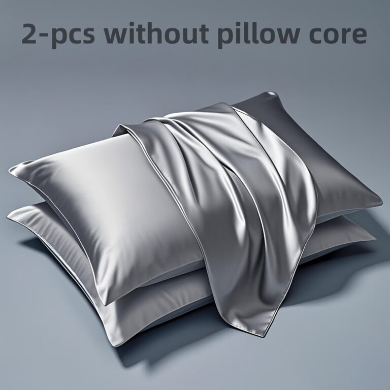 26 Temu Bedroom Finds for Better Sleep (17 Under $10) 3 Set of 2 smooth satin pillowcases that cut friction on hair and skin, a machine washable Temu bedroom find