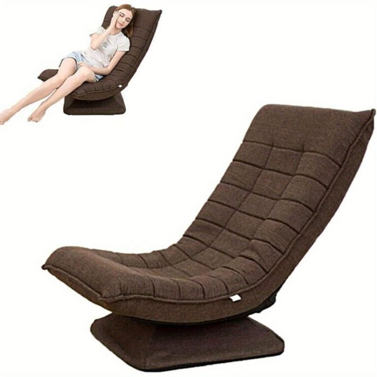 26 Temu Bedroom Finds for Better Sleep (17 Under $10) 26 Padded 360 rotating floor chair with an adjustable backrest for reading or gaming in a dorm room